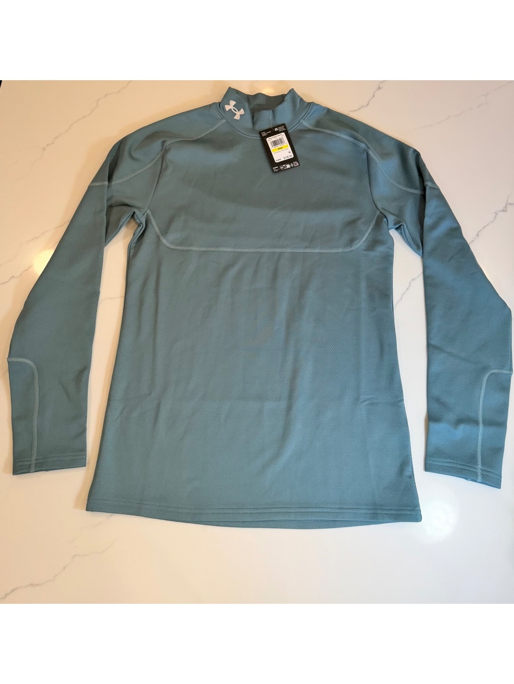 NEW $100 Under Armour Cold Weather Gear Long Sleeve Mock Neck Green Size Medium